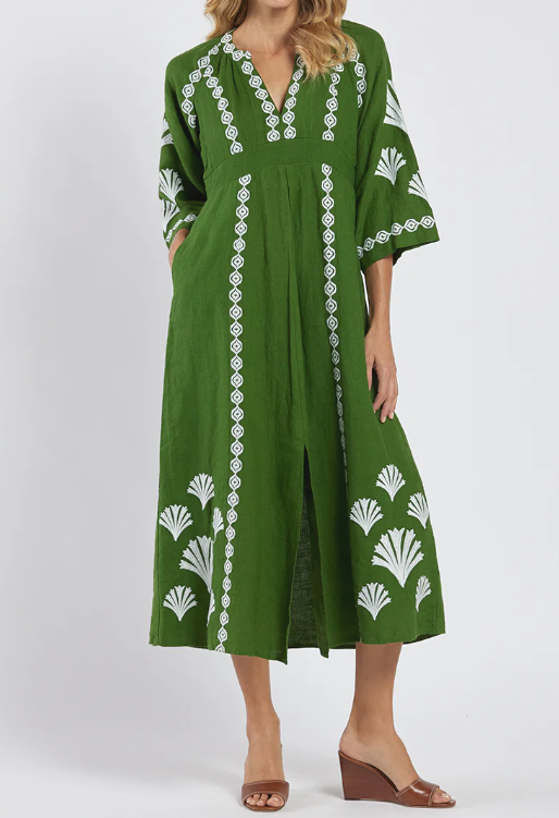 The Chic Printed Caftan Dress