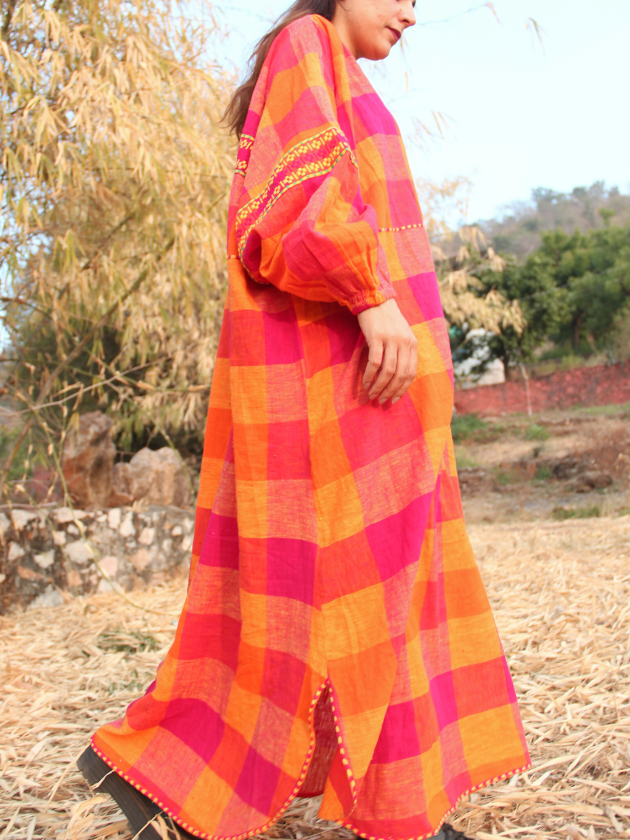 Plaid Loose Dress