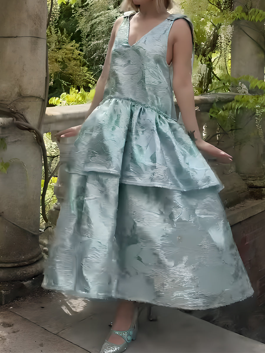 Printed Sleeveless Removable Dress