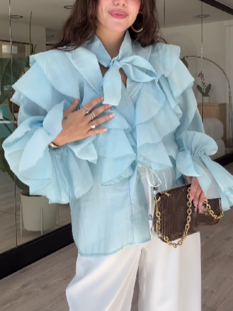 Chiffon Ruffled Top