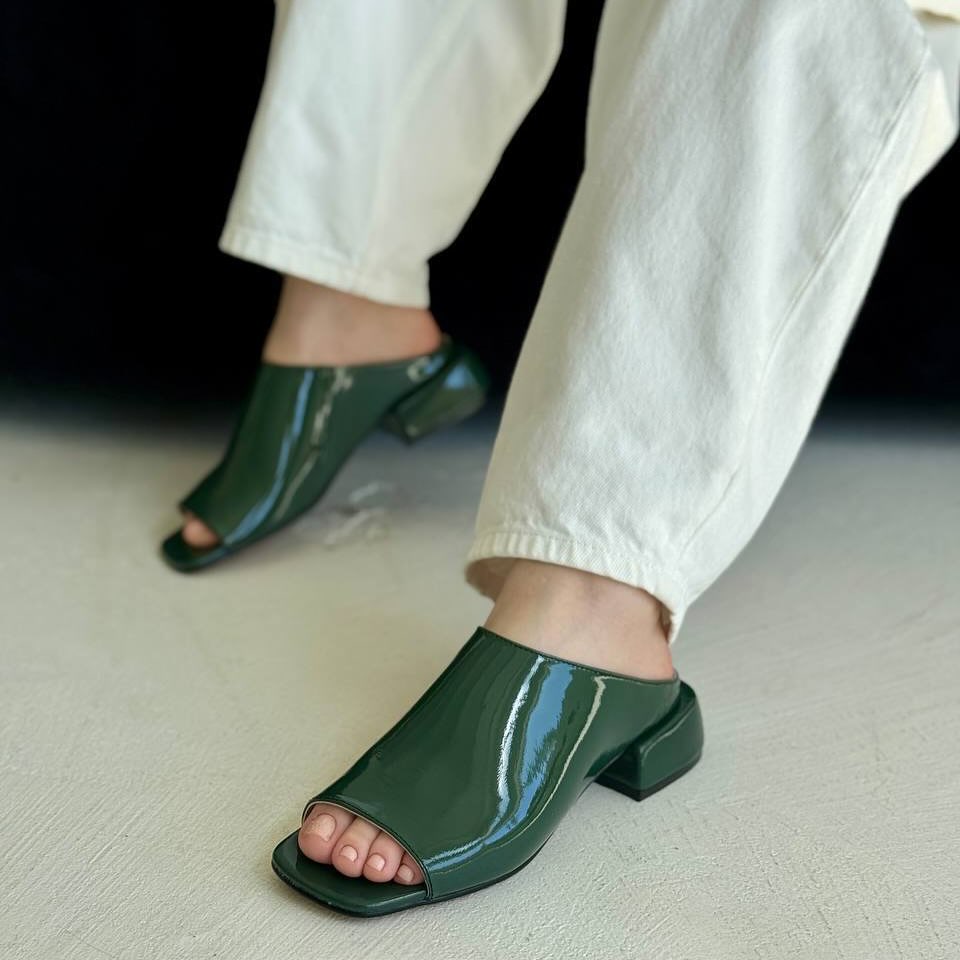 Sheepskin Low-heel Slippers
