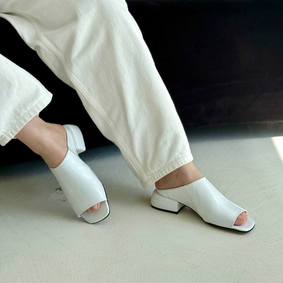 Sheepskin Low-heel Slippers