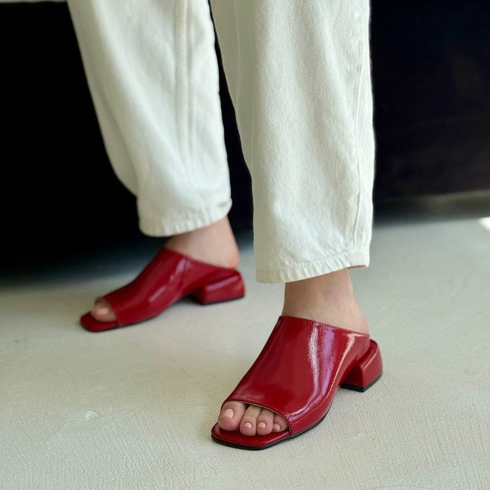 Sheepskin Low-heel Slippers