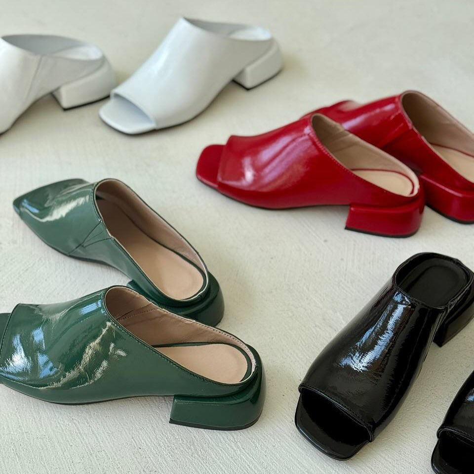 Sheepskin Low-heel Slippers