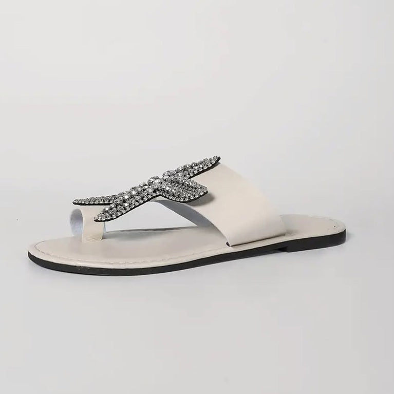 Starfish Rhinestone Over-toe Sandals