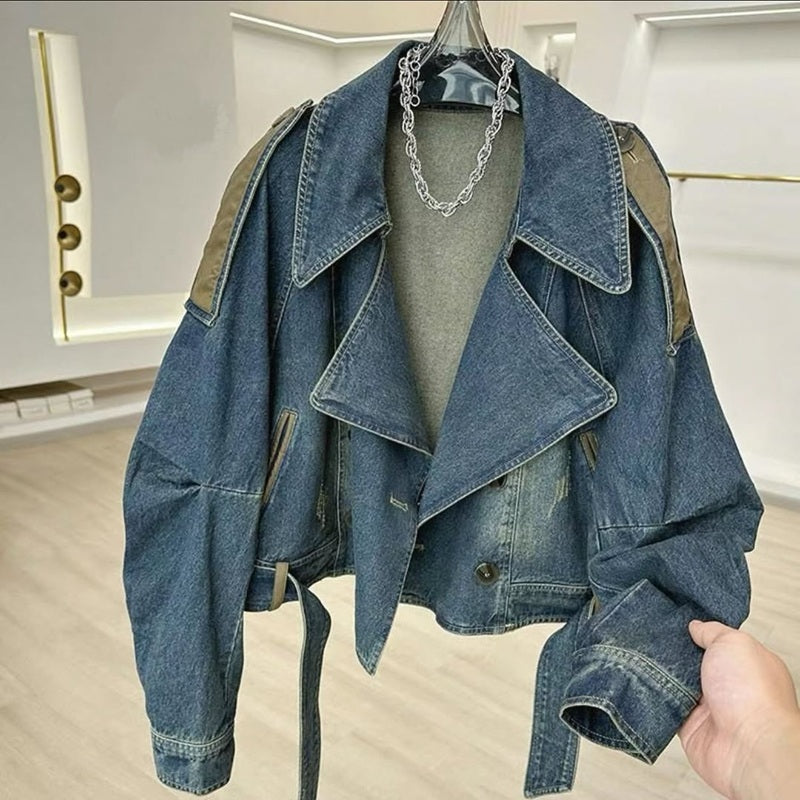 Irregular Denim Coat