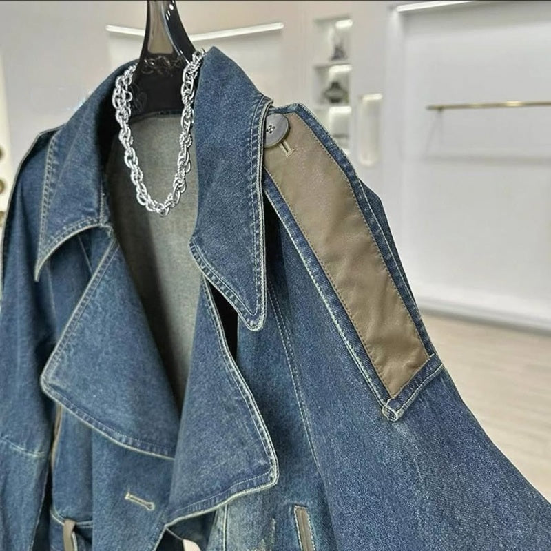 Irregular Denim Coat