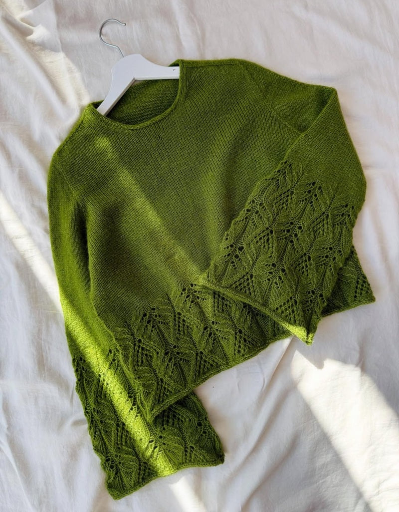 Long-Sleeve Knit Cutout Sweater