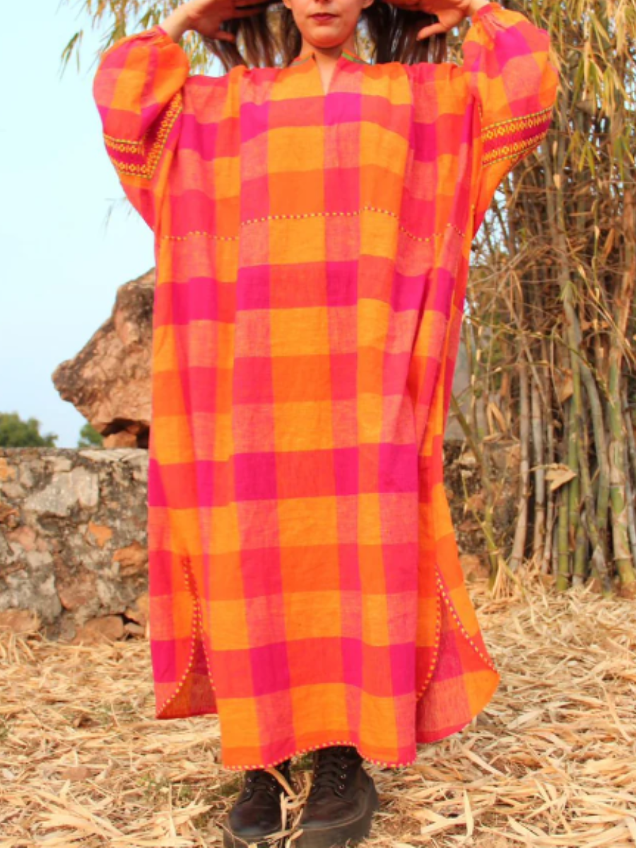 Plaid Loose Dress
