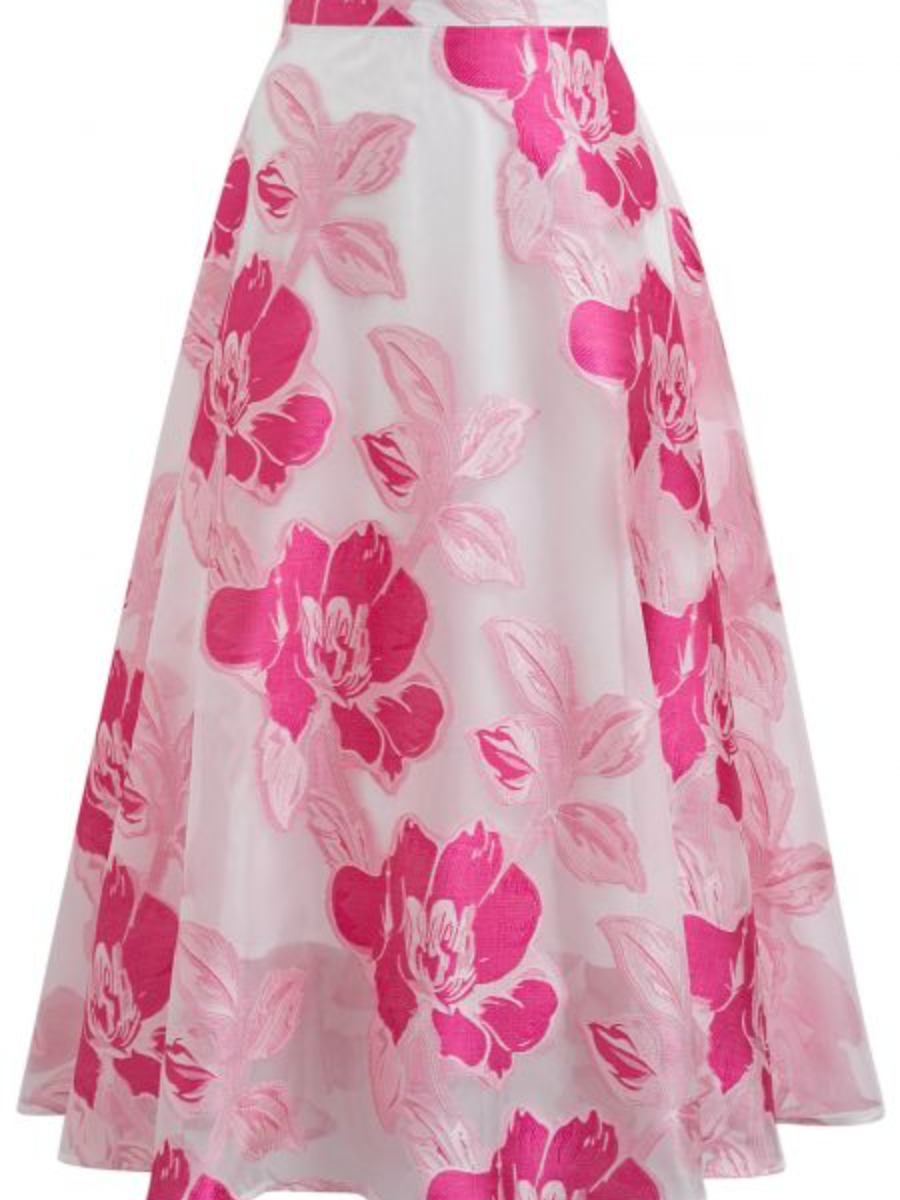 Organza Printed Skirt