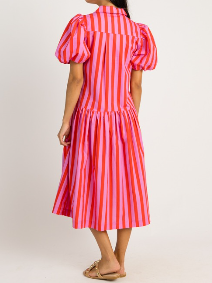 Striped Loose Dress