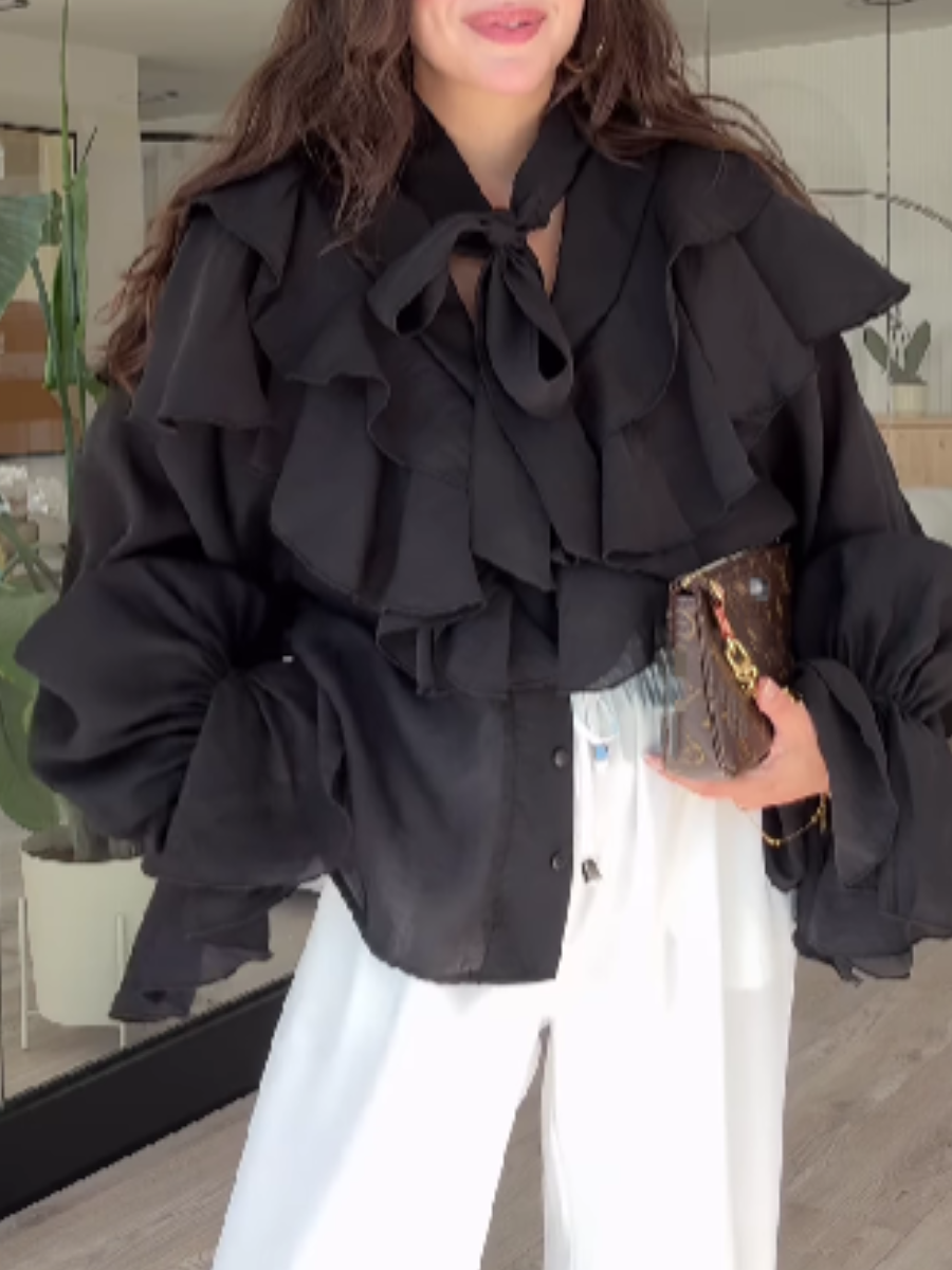 Chiffon Ruffled Top