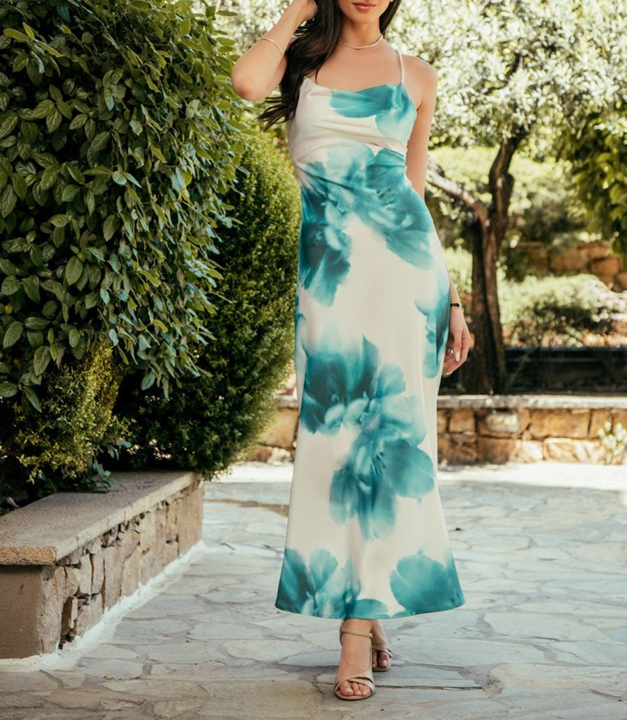 Satin Camisole Long Dress
