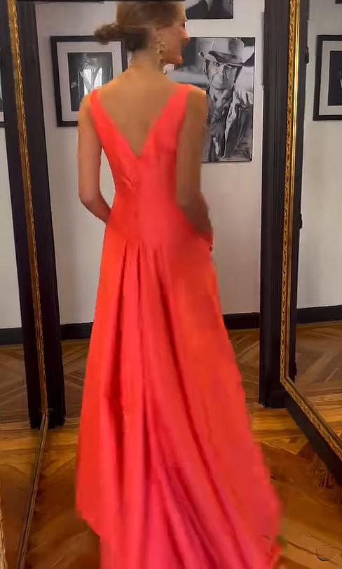 Coral Sleeveless Dress