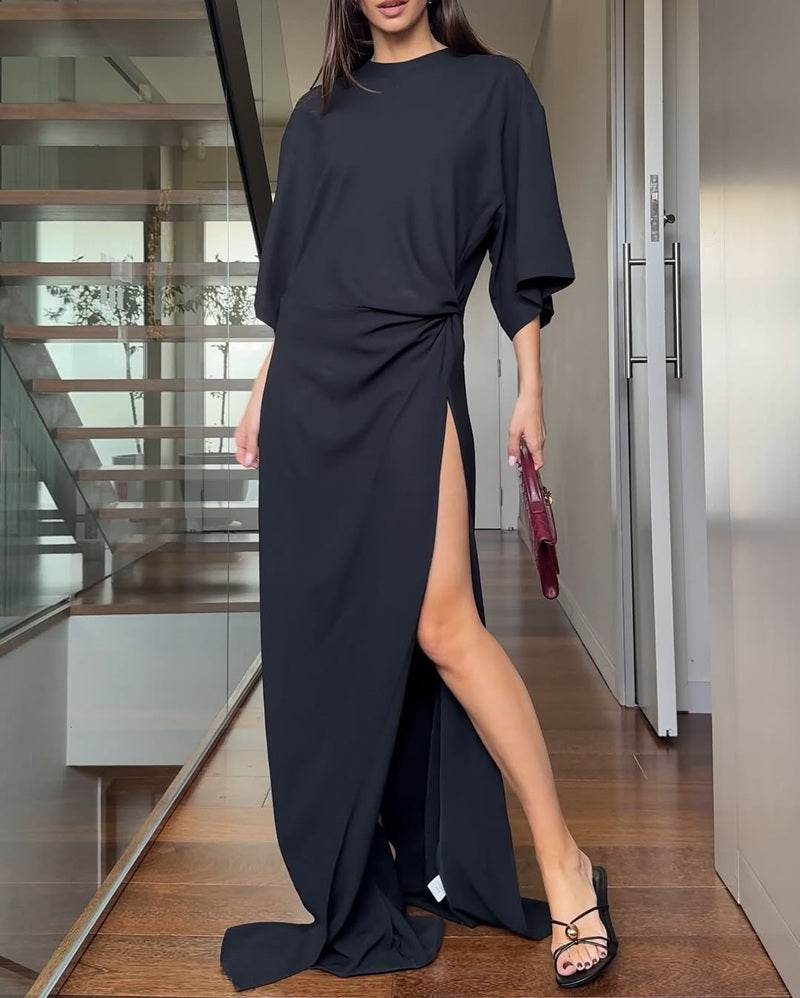 Simple Fashion Split Casual Dress