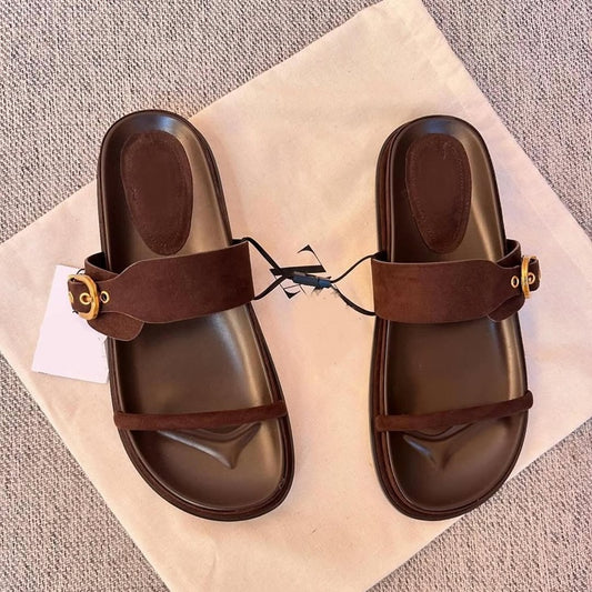 Women's Single Button Sandals