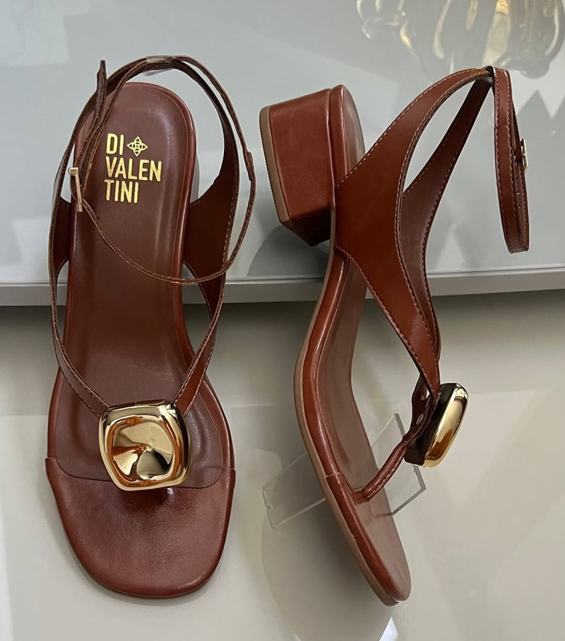 Metal Buckle Thong Sandals