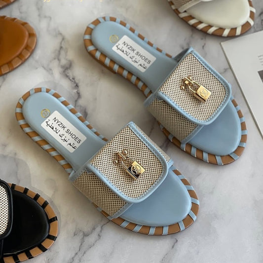Lock Flat Slippers
