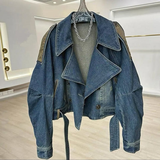 Irregular Denim Coat