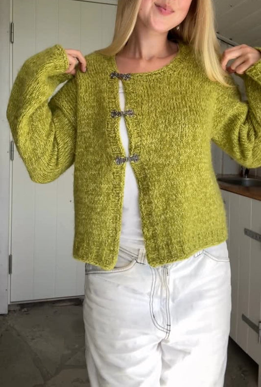 Buckle Knit Sweater Cardigan