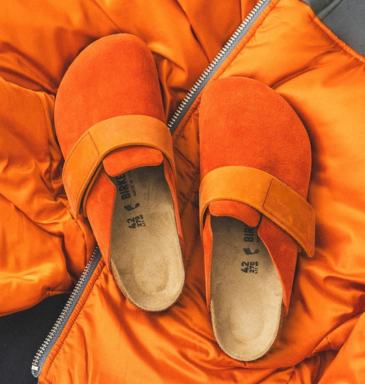 Genuine Leather Suede Thick-soled Mule Shoes