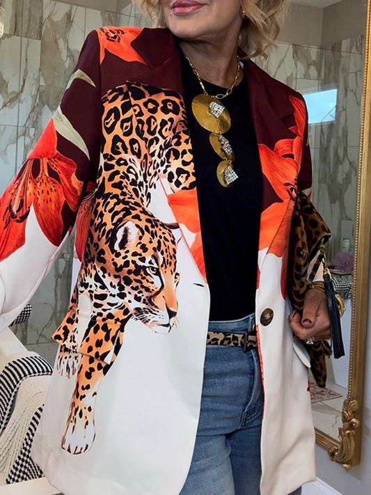 Animal Print Coat