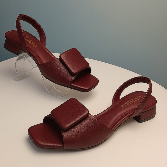 Women's Elegant Open-toe Low-heel Sandals
