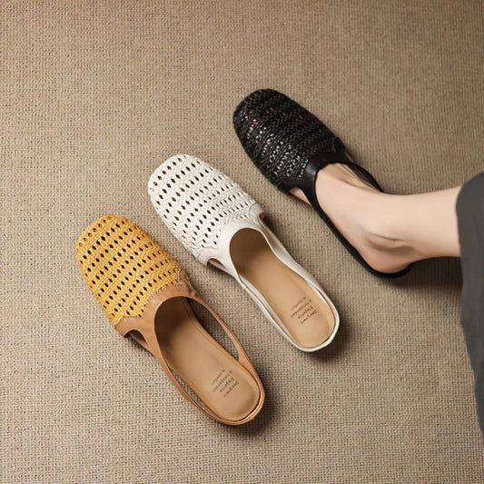 Summer Cut-out Woven Toe Sandals