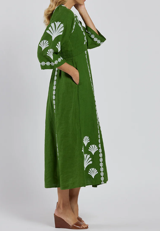 The Chic Printed Caftan Dress