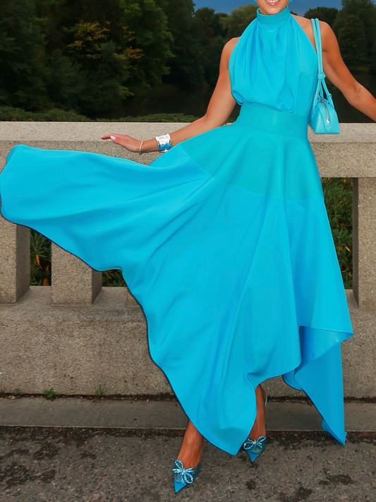 Sleeveless Neck Dress