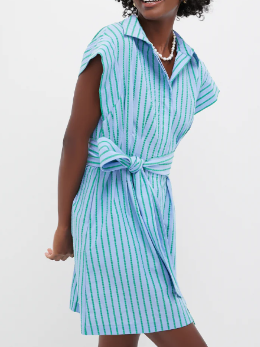 Striped Waist Mini Dress