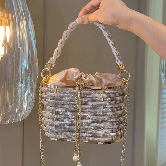 Shiny Rhinestone Shoulder Bag