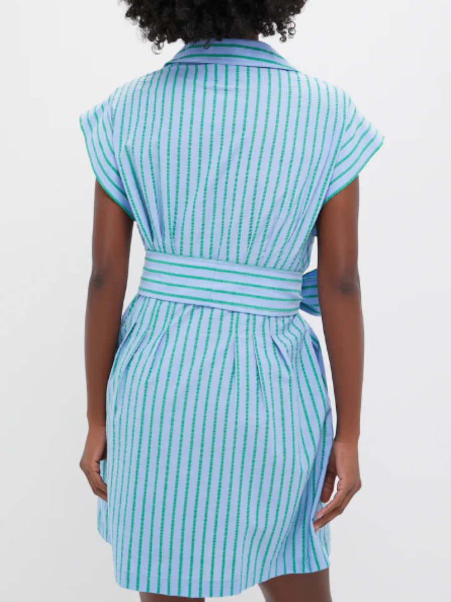 Striped Waist Mini Dress